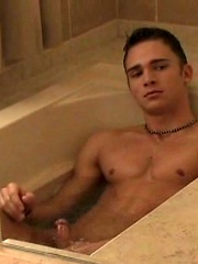 Hot college dude strokes his love tool