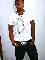 Glamourous ebony stud showing his nice cock