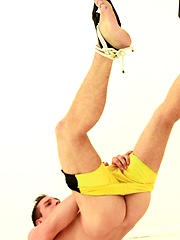Sexy jock Dylan Roberts playing in bounding games