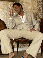 Big boss Marcello posing before camera