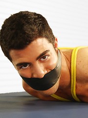 Bounded jock is toy in perverted buddy hands