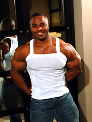 Black bodybuilder Darrel Hobson