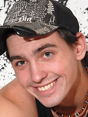 Straight bou masturbates his thick uncut dick