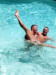 Beautiful bodies and cute faces fucking in the pool