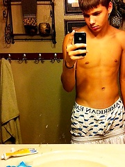 Stripping and showing gay amateur hard cocks