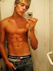 Gay amateur boy performs softcore posing