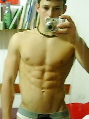 Gay amateur boy performs softcore posing