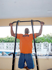 This black dude strokes it off and gets his load explode