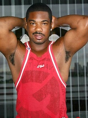 Black daddy oiled his hot brown chest