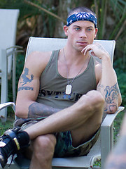 Horny gay soldiers Topher DiMaggio and Sean