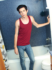 An Ass Play Jack Off In The Shower